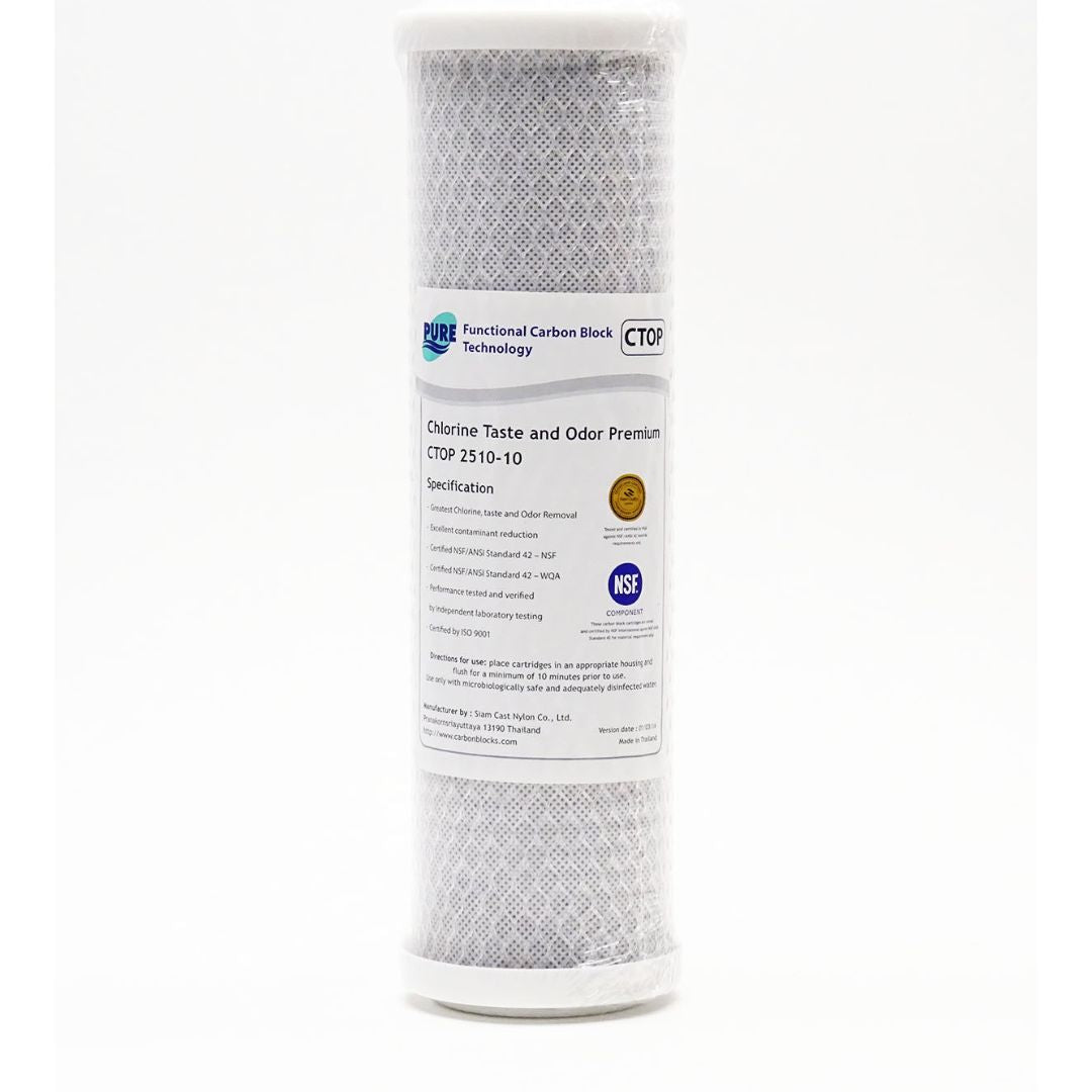 DP RO CARBON BLOCK 10" x 2.5" 10 MICRON