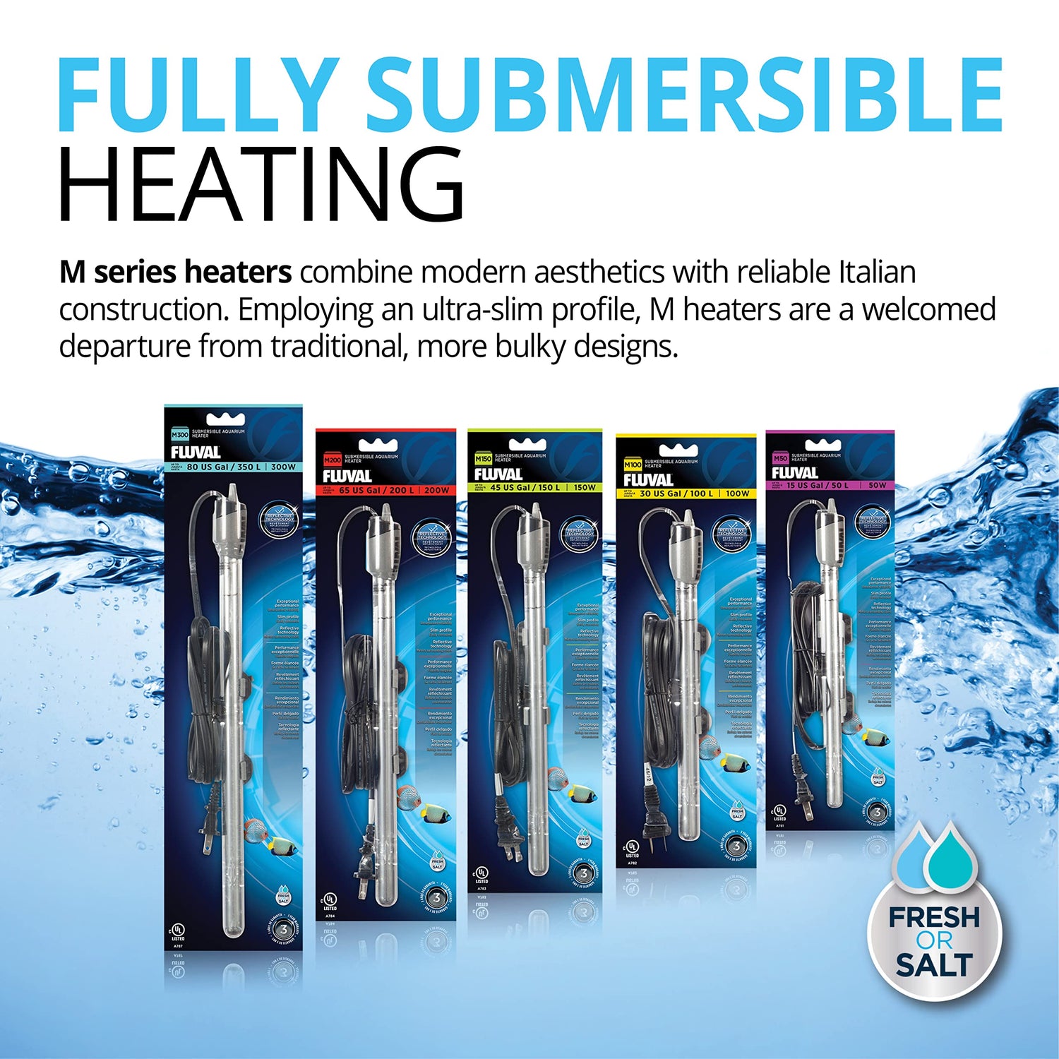 Fluval M-Series Submersible Heaters
