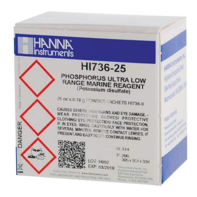Hanna Marine Phosphorus Ultra LR Reagent HI736-25