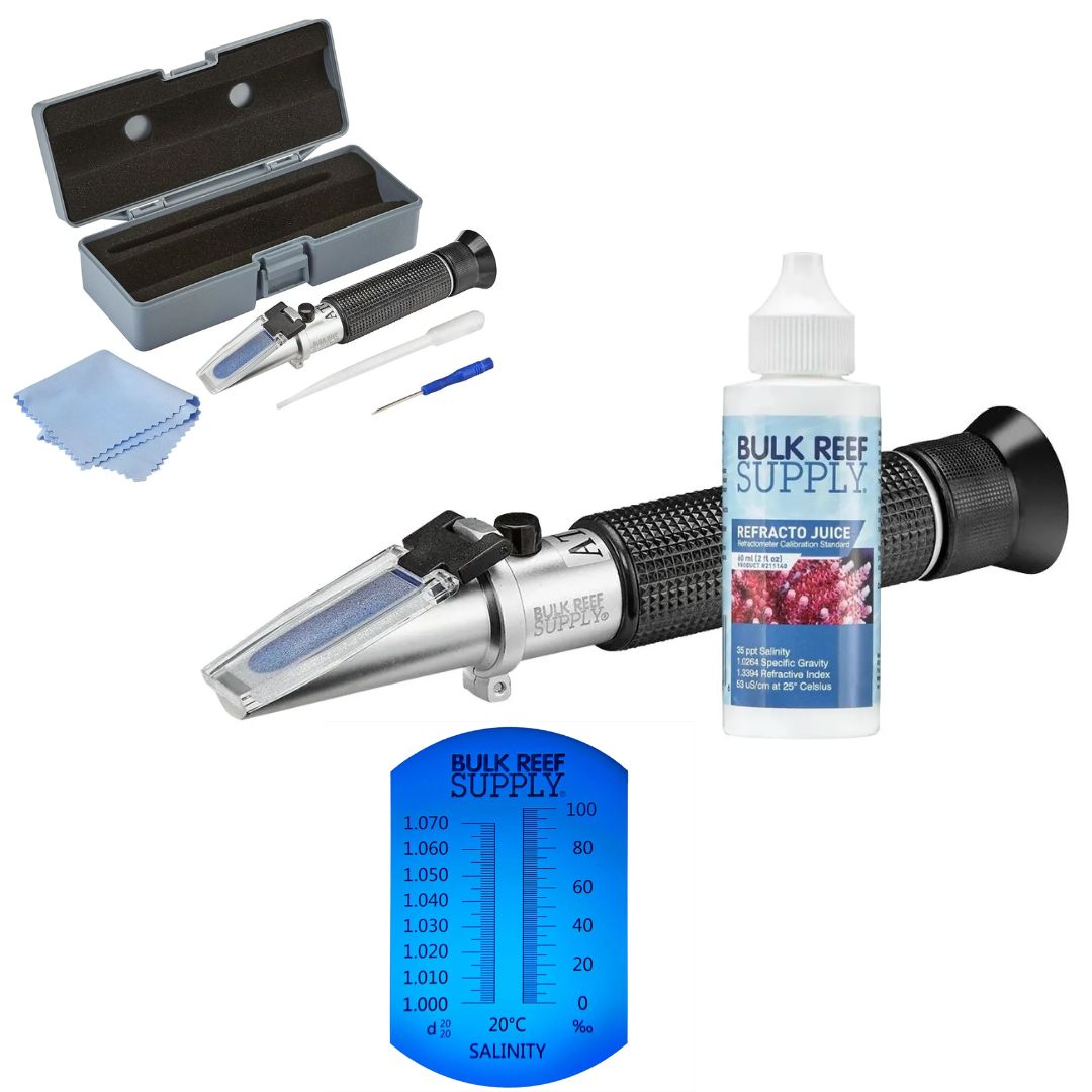 BRS Refractometer for Reading Salinity with Calibration Fluid