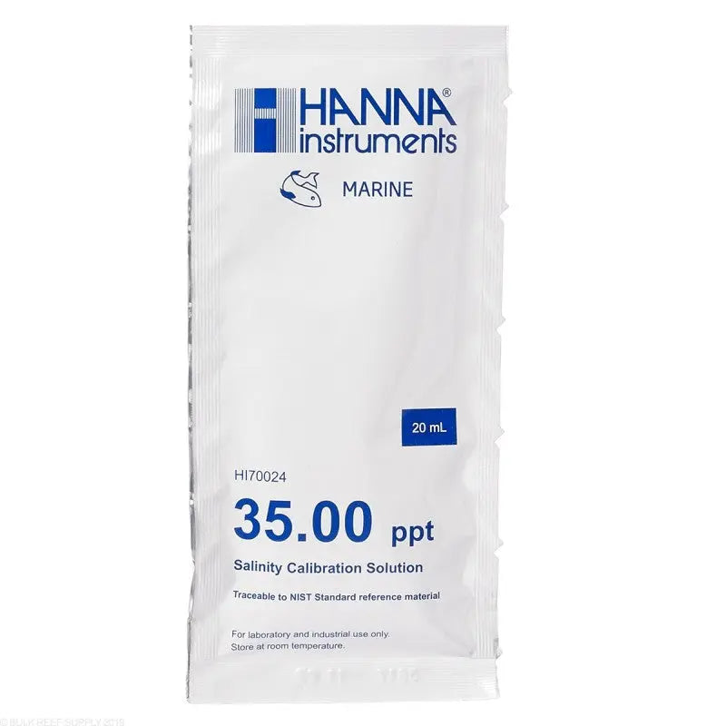 Hanna 35 ppt Salinity Calibration Solution Sachet (20 mL) - HI70024